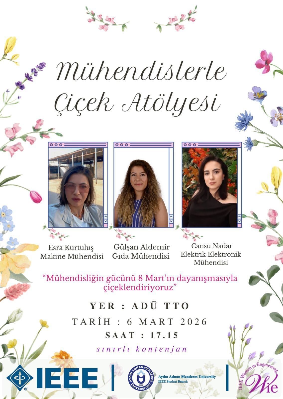 Mühendislerle Çiçek Atölyesi